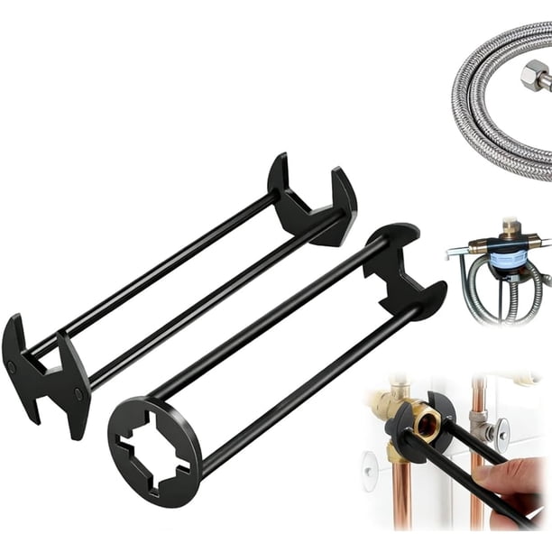 Llave fontanería 2 uds espacios estrechos instalación grifo cocina baño