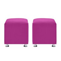 Bodevir - Set Pouf Cali 1C Felpa 12 Fucsia