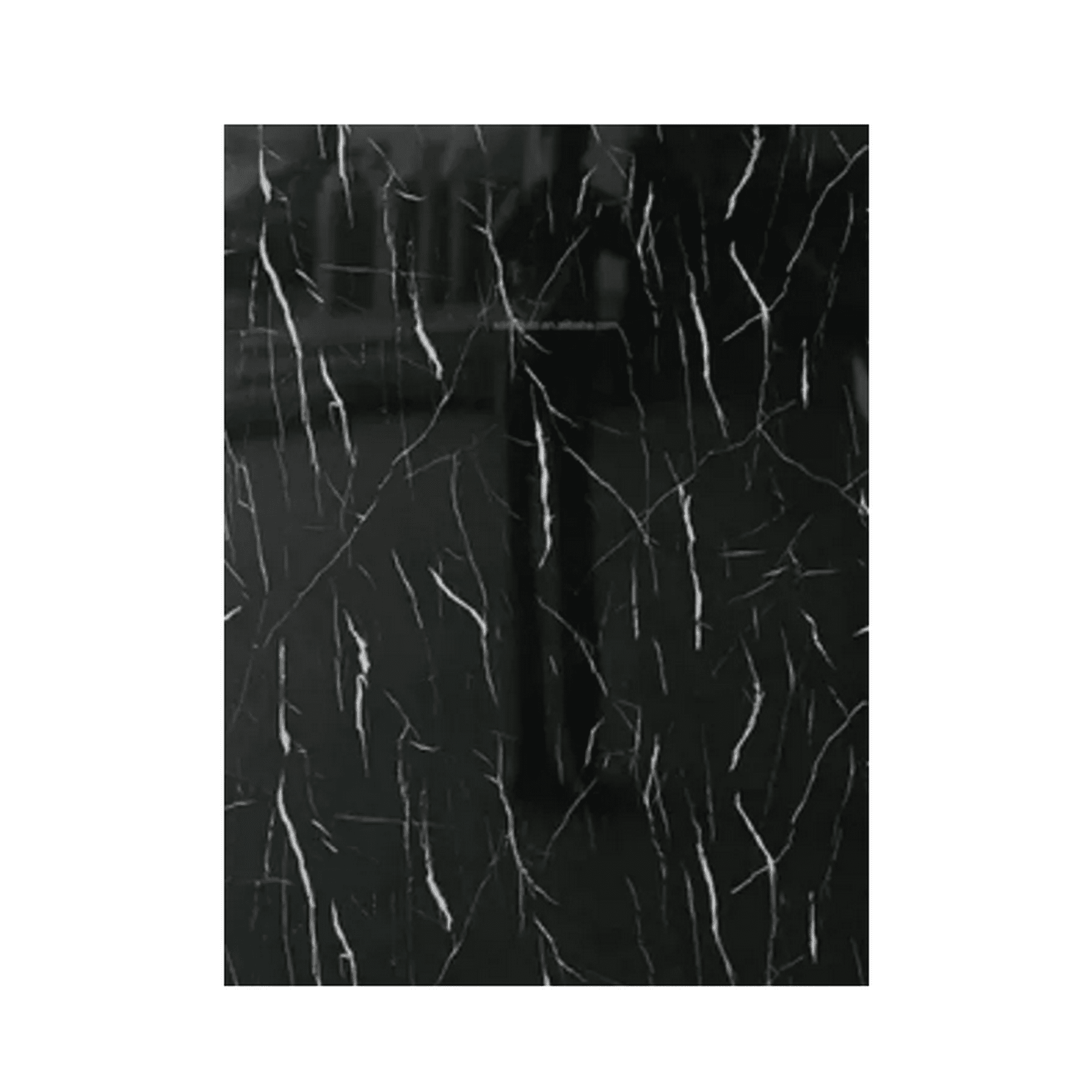 Genérico - Lámina Mural Adhesiva Efecto Mármol Negro, Pack De 10
