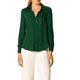 thumbnail image 2 of INSPIRE CHIC Camisas Elegantes para Mujer Cuello de Punta Manga Larga Blusa de Satén Suave Regreso a Clases Conjunto para Maestras Verde Oscuro XS, 2 of 8