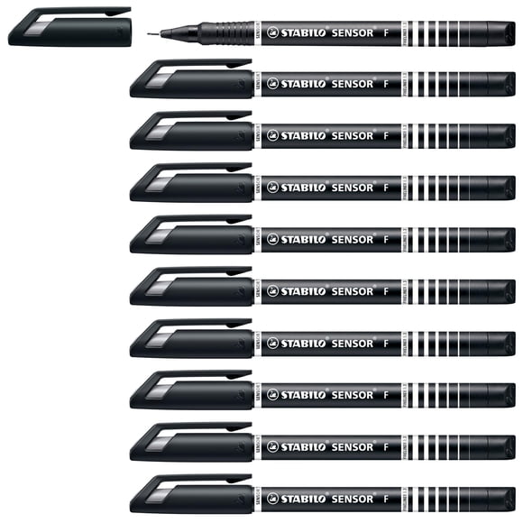 STABILO 189/46 - Fineliner Sensor 0,3 mm negro 189/46 - (paquete de 10)
