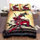 thumbnail image 1 of Deadpool & broken glasses bed sheet printed duvet cover quilt set bedding set3-Piece Bedding Set (1 Duvet Cover + 2 Pillow Shams), 1 of 3