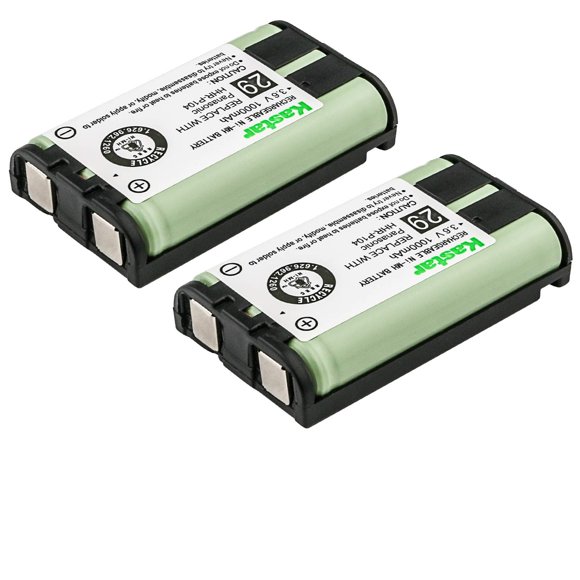 Batería Kastar HHR-P104 Tipo 29 Ni-MH 3,6 V 1000 mAh, paquete de 2