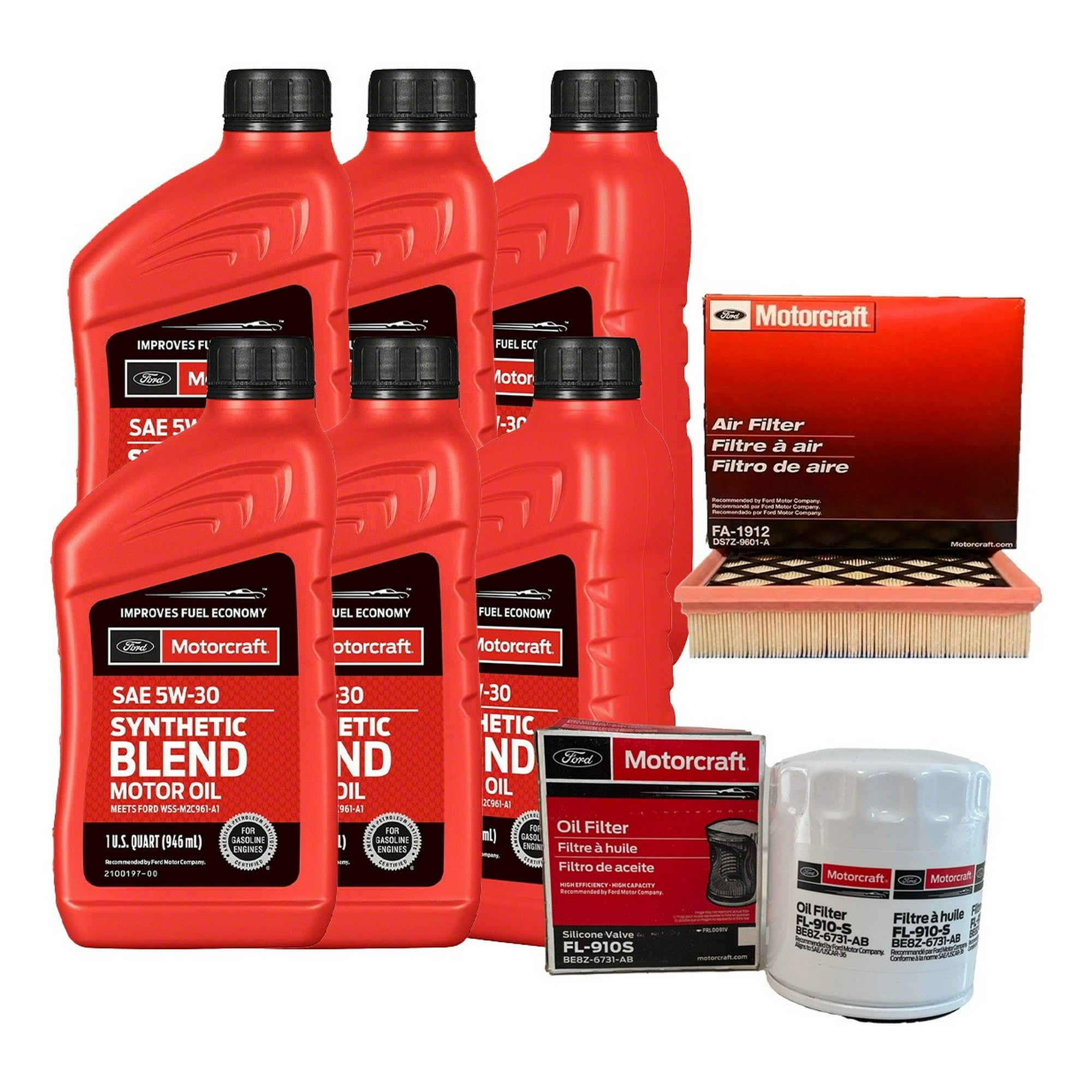 Motorcraft - Kit Mantención Ford Edge 2.0 Filtro Aceite + Aceite + Aire