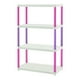 thumbnail image 1 of Estante Repisa Rack plastico 4 Niveles 61x30x129cm Rimax fucsia Tamaño Único, 1 of 5