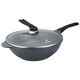 thumbnail image 1 of Wok Wh/ Con Tapa De Vidrio Ceramic Gris 32cm, 1 of 2