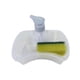 thumbnail image 2 of Dispensador de jabón y esponja Dispensador de jabón de cocina Capacidad de 35 onzas Práctico Fácil de llenar Botella de bomba de líquido de jabón sin Transparente, 2 of 5