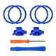 thumbnail image 3 of Aros de Acento y Botones de Cambio de Perfil AARONMEI para Controlador Xbox One Elite 2 Cromo Mate-Azul, 3 of 3