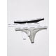 thumbnail image 3 of Tanga Calvin Klein Carousel para mujer, color negro, blanco y gris, talla S, 3 of 3