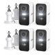 thumbnail image 1 of Cámaras de seguridad ieGeek 2K 3MP con batería WiFi para exteriores, 4 unidades, 1 of 9