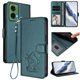 thumbnail image 2 of Motorola MOTO G35 5G Funda Billetera con Estampado de Gato, Verde Oscuro, 2 of 6