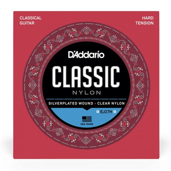 Cuerdas Para Guitarra Clásica Daddario Ej27h, Alta Tensión