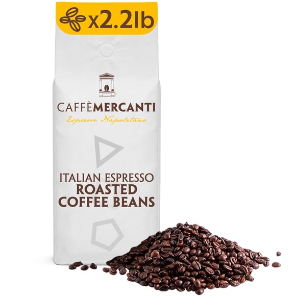 Granos De Café Caffe Mercanti Oro Tueste Italiano Bolsa De 1 Kg