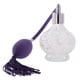 thumbnail image 4 of Botella de perfume vacía de vidrio transparente Atomizador de spray largo recargable 100ml púrpura, 4 of 5