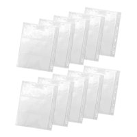 Magideal - Páginas De Divisas Protector, Transparente, Sábanas De Carpeta Insertos De Bolsillo, Soporte De Mangas De Recolección De Colección De Colección Ligera Página De Dinero De 3 Cuadrículas