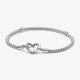 thumbnail image 2 of Pulsera PANDORA Moments cadena tachonada de 21 cm, 2 of 9