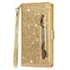 thumbnail image 2 of Funda Para Elegante Funda Iphone 12 Mini Glitter Con Cremallera-ideal Para El Uso Diario, 2 of 5