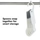 thumbnail image 3 of Cucharas medidoras OXO Good Grips de plástico de 6 piezas con raspador, 3 of 6