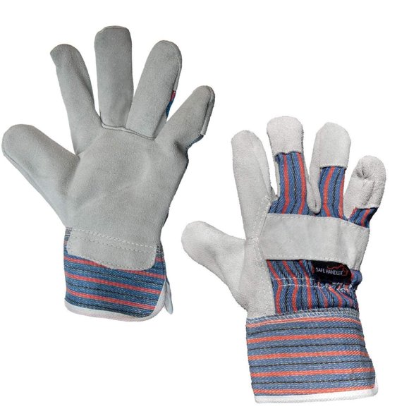 Guantes de piel de trabajo SAFE HANDLER Economy Heavy Duty, 3 pares