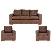 Muebles Altiro - Sofá Israel 311 - Cuero Sintético Pu Caramelo