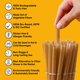 thumbnail image 5 of Pajitas biodegradables The Veggie Straws, 100 unidades, 5 of 7