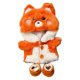 thumbnail image 3 of Traje De Cuerpo De Peluche Con Accesorios Para Fotos, Mono Práctico Para Mu?eca De 7,87 Pulgadas, Zorro, 3 of 5