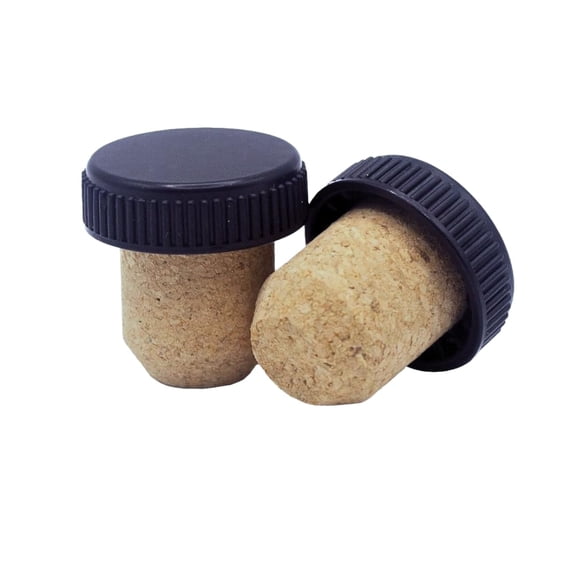 Tapón de corcho en la parte superior de corcho Jelinek Cork, tallo de 19,5 mm con tapa acanalada