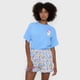 thumbnail image 3 of Pijama Mujer Corto Oversize Vuelos Celeste Corona, 3 of 5
