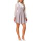 thumbnail image 2 of INSPIRE CHIC Estilo Vestido de Mujer Tweed Cuadros Sin Mangas Línea A Pinafore Vestido Entero L Rosa, 2 of 6