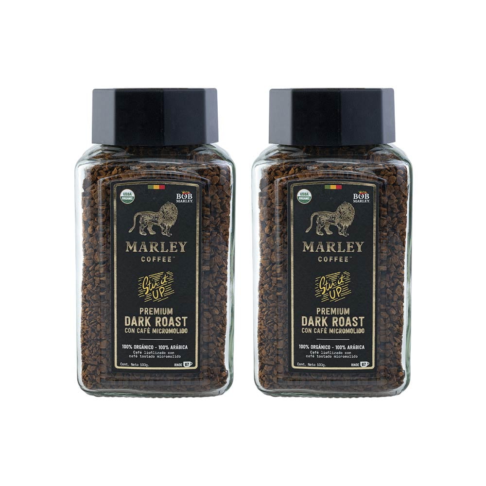 Marley Coffee - Pack 2x Café Orgánico Liofilizado Stir It Up 100g