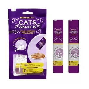 Marben Pets - Cat Snack Tubito Cremoso 4X15Gr Sabor Salmon