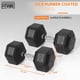 thumbnail image 2 of Juego de 2 pesas de mano para mancuernas Fitvids, hexagonales, 50 kg, con carcasa de goma, 2 of 7