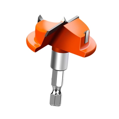 Ioensy - Broca De Carburo Para Carpintería, Taladro Manual Eléctrico, Armario De Cocina, 59,5 Cm, Naranja