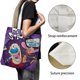 thumbnail image 3 of Ren & Stimpy Bolso de tela con estampado de lienzo para mujer, bolsa de compras reutilizable y estética, con cremallera interior, regalo para mujer,40*40cm., 3 of 6