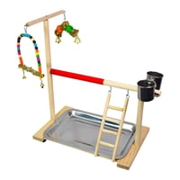 Ioensy - Soporte De Percha De Loro Para Mascotas, Ligero De Madera Para Entrenamiento De Cacatúa, Escalada