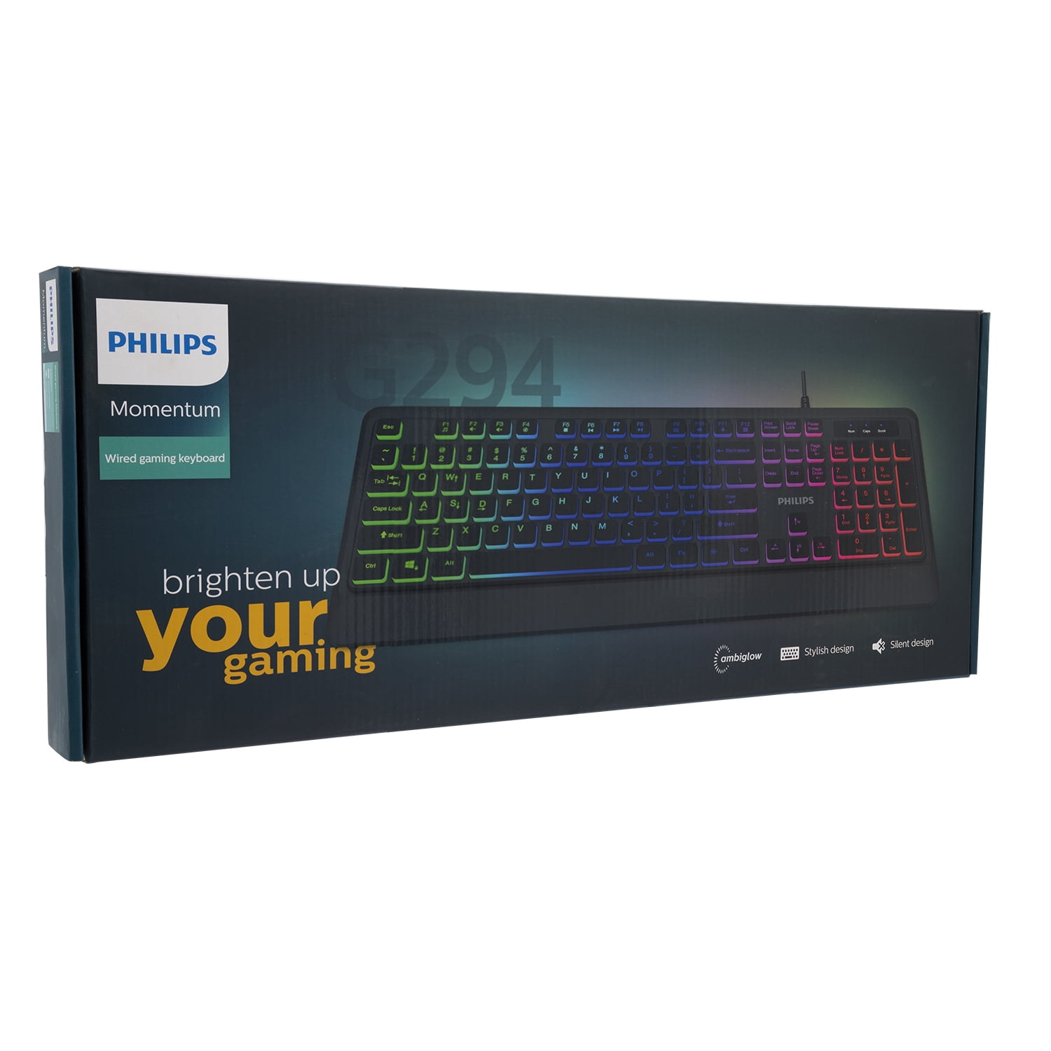 Philips - Spk8294 Teclado Alámbrico Gamer Ingles Open Box