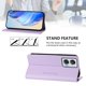 thumbnail image 3 of Funda Billetera con Soporte para Motorola Edge 50 Fusion 5G Bloqueo RFID Plegable Morado claro, 3 of 6