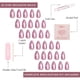 thumbnail image 4 of Ojo De Gato Corto Mertini De Press On Nails Color Rosa Almendra, 4 of 6