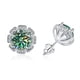 thumbnail image 4 of Aretes Hipoalergénicos de Moissanita 2cttw Color D Claridad VVS1 Aretes de Diamante de Plata Esterlina Studs Aretes de Moissanita para Mujer Hombres con Certificado, 4 of 9