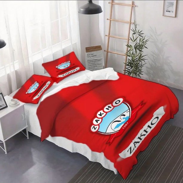 3pcs Zakho Red Badge Duvet Cover Set - Bedding Duvet Cover Suitable for Bedroom Decor And RV Bedding