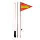 thumbnail image 3 of Bandera de seguridad para bicicletas, portátil, de colores brillantes, fácil de instalar, bandera triangular, advertencia de seguridad, duradera para, 3 of 5