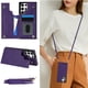 thumbnail image 1 of Crossbody PU Leather Case For Samsung Galaxy S23 S22 Plus Note 20 Ultra Wallet Card Slot Stand Holder Phone Bag Cover, 1 of 3