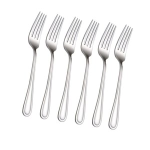 Bothyi - 6 Piezas Tenedores Utensilio De Cocina De Mango Largo Para Restaurante Día De San Valentín