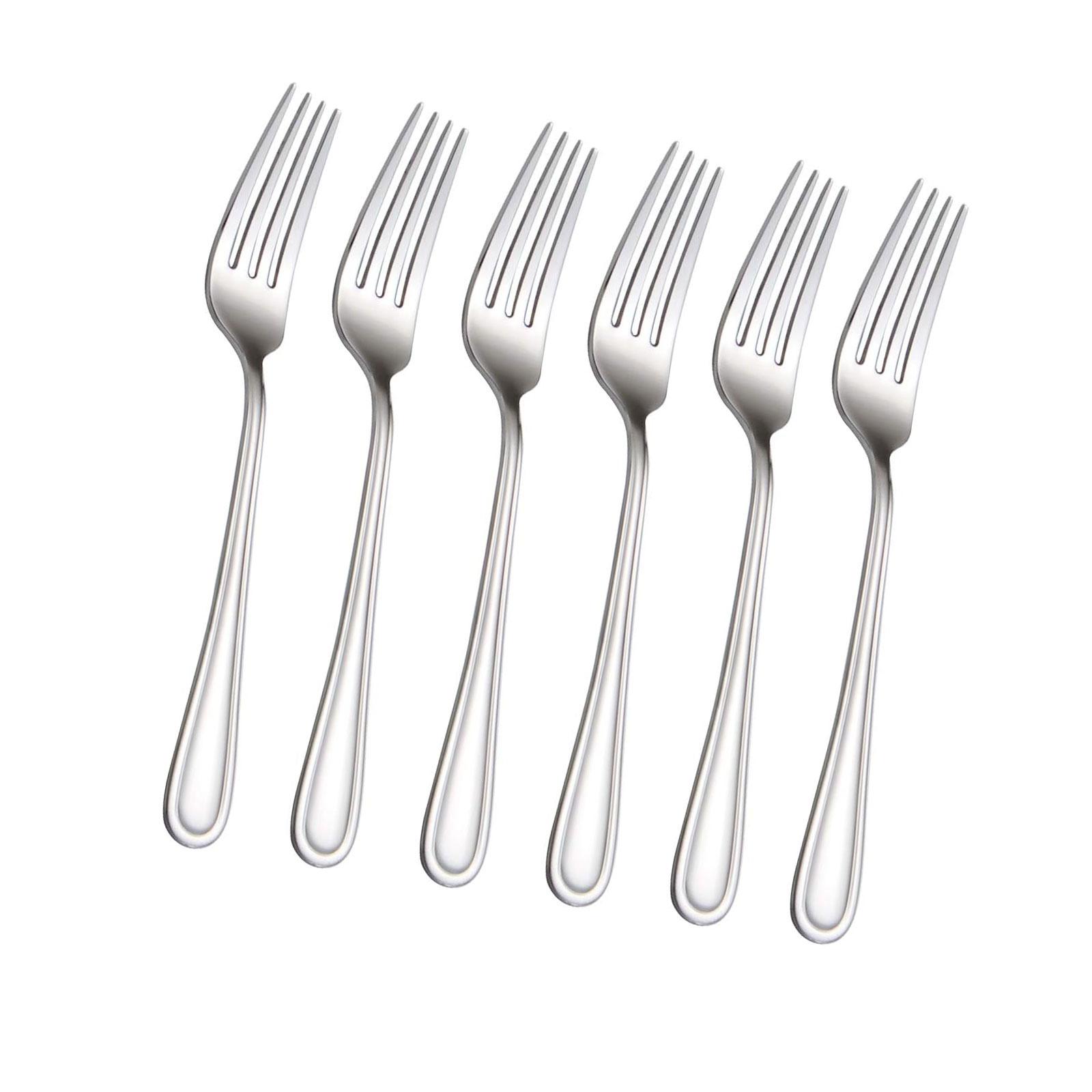 Bothyi - 6 Piezas Tenedores Utensilio De Cocina De Mango Largo Para Restaurante Día De San Valentín