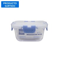 Hermético Cuadrado Vidrio 320Ml 1 Pieza, Color Surtido 1 Un Keep