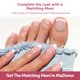 thumbnail image 4 of Uñas Postizas Glamnetic Classic White French Tip Set de 32, 4 of 9