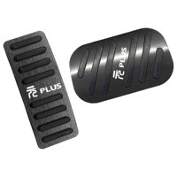 Ioensy - Juego De Cubierta De Pedal De Freno De Gas Aleación De Aluminio Para Byd Atto 3 Yuan Plus Negro