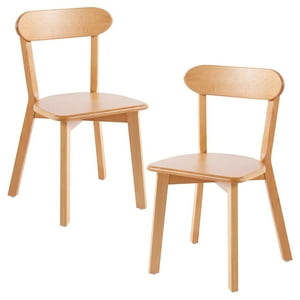 Pandalino - Pack 2 Silla Fresno | Madera Natural | Moderna Y Duradera Cafe