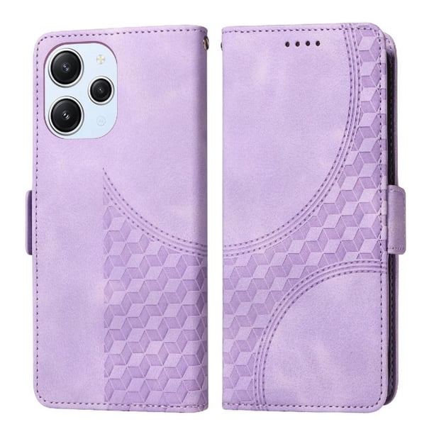 Carcasa FOXDOCK Xiaomi Poco M6 Pro 5G de cuero PU, diseño acolchado clásico, protección contra caídas y rayones