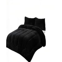 Genérico - Plumon Chiporro De Invierno Premium King Color Negro